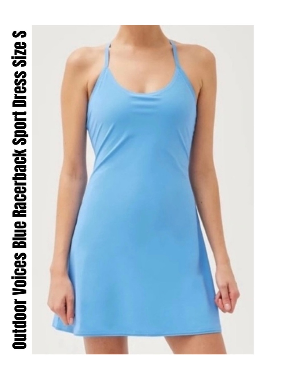 Outdoor Voices Blue Racerback Sport Dress Size S